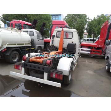 Small 6 wheels rear load garbage truck